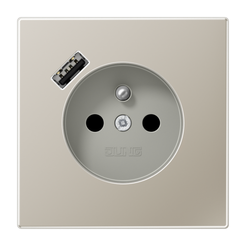 Jung Wcd penaarde + lader LS edelst. USB A - 4011377214132 - 20018552