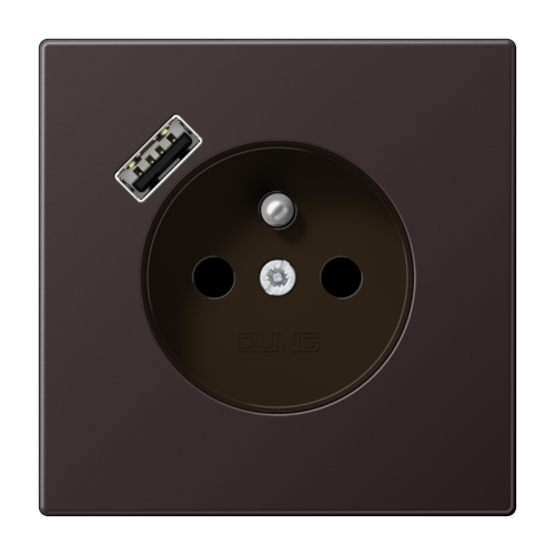Jung Wcd penaarde + lader LS alu dark USB A - 4011377214163 - 20016526