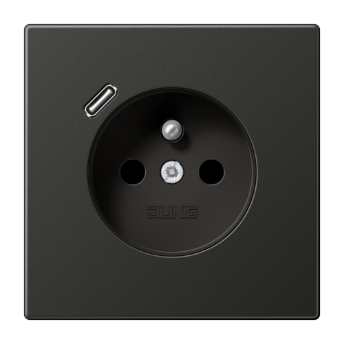 Jung Wcd penaarde + lader LS antraciet USB C - 4011377214224 - 20016528