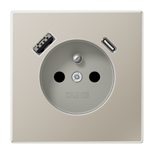 Jung Wcd penaarde + lader LS edelst. USB A+C - 4011377214279 - 20018551