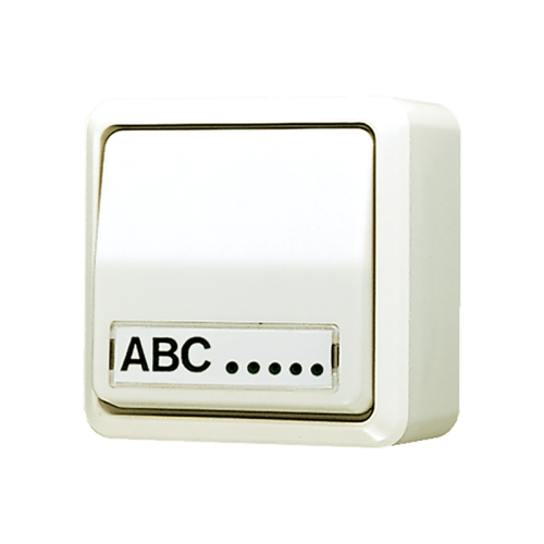 Jung Wipschakelaar AP600 wit wissel m.tekstv. - 4011377307902 - 20014804
