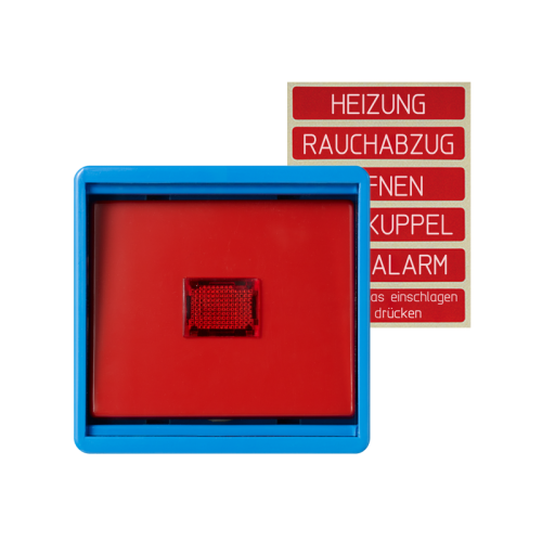 Jung Afdekking met glas blauw - 4011377322806 - 20014899