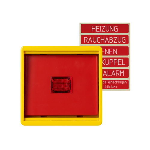 Jung Afdekking met glas geel - 4011377322905 - 20014900