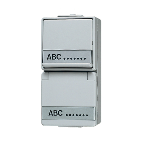 Jung Combinatie wissel WG600 m.R/A en tekstv. - 4011377323605 - 20014907