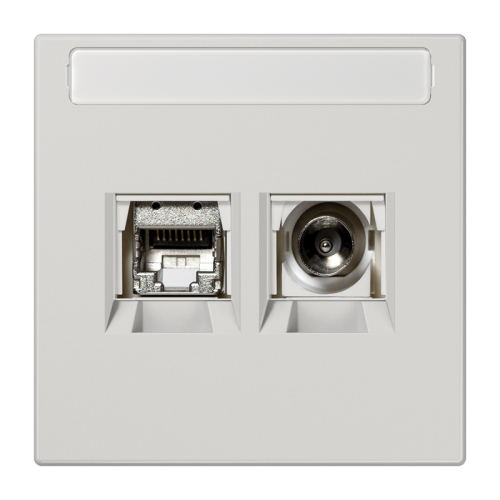 Jung Smart-TV aansluitdoos LS lichtgrijs - 4011377332508 - 20020313