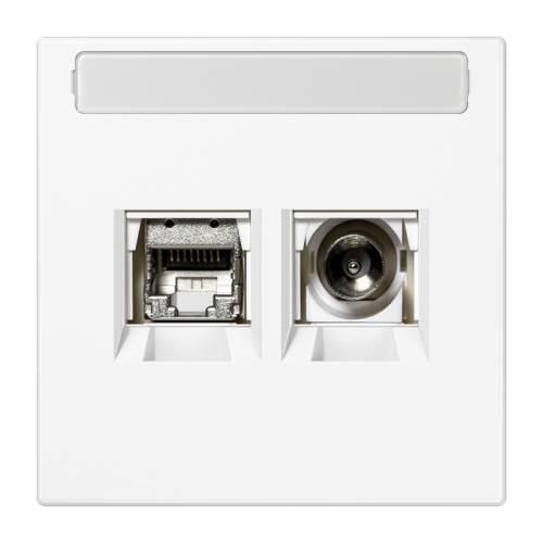 Jung Smart-TV aansluitdoos LS sneeuwwit mat - 4011377332522 - 20020317