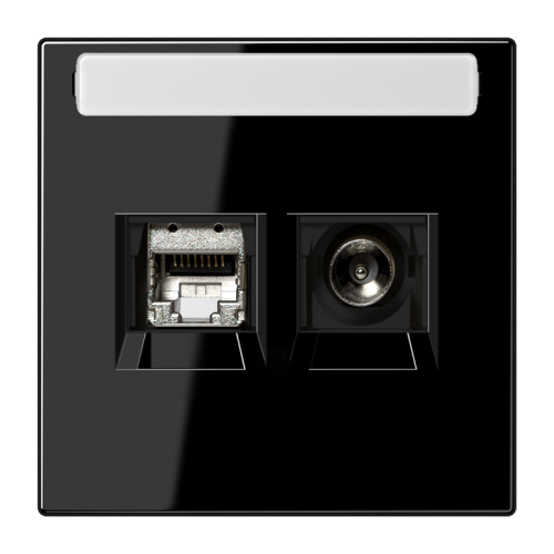 Jung Smart-TV aansluitdoos LS zwart - 4011377332621 - 20020314