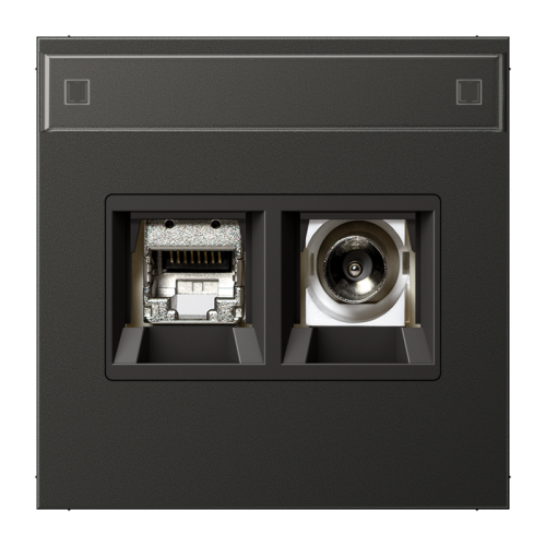 Jung Smart-TV aansluitdoos LS antraciet - 4011377332669 - 20020309