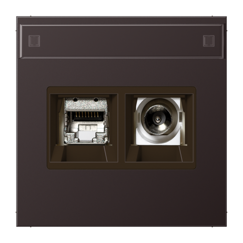 Jung Smart-TV aansluitdoos LS alu dark - 4011377332676 - 20020310