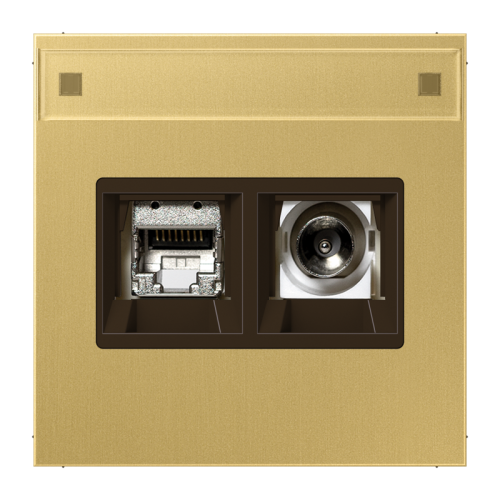 Jung Smart-TV aansluitdoos LS messing klass. - 4011377332683 - 20020319