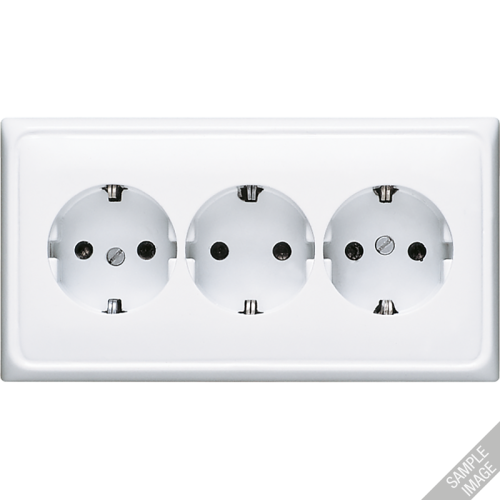 Jung Wcd. CD500 wit 3-vdg. voor wandgoot - 4011377621503 - 20017842