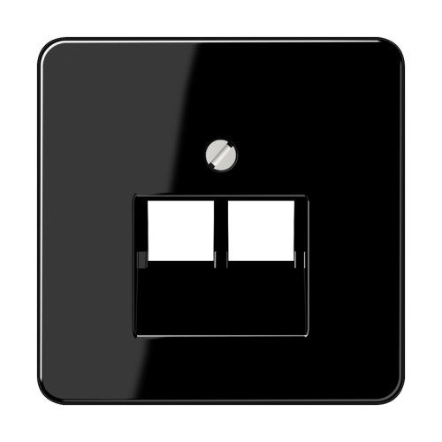 Jung Afdekking CD500 zwart UAE data 2-vdg. - 4011377683303 - 20017940