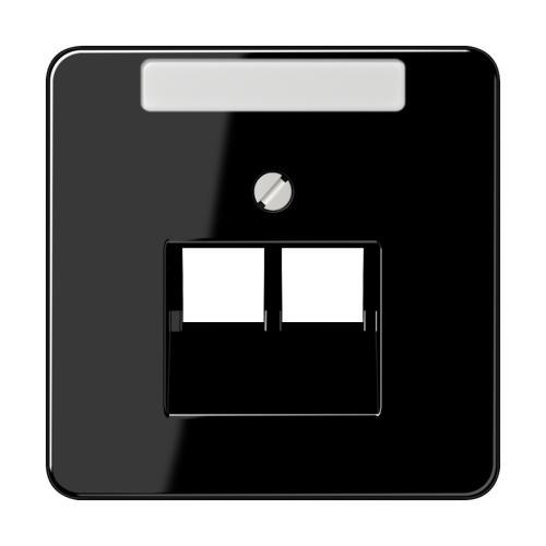 Jung Afdekking CD500 zwart UAE data 2-vdg. - 4011377686205 - 20017929