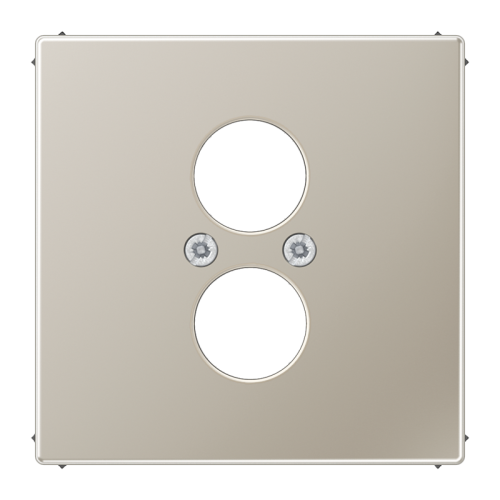 Jung Afdekking LS-edelstaal v. 2 x BNC en L2S - 4011377841604 - 20018616