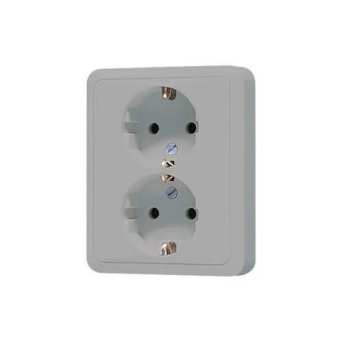 Jung Wcd. CD500 grijs 2-voudig met R/A - 4011377851207 - 20017795