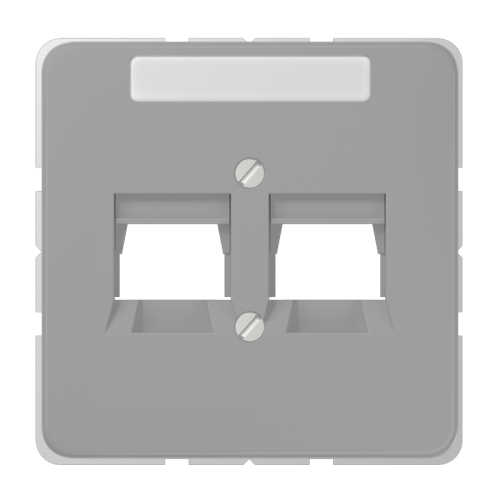 Jung Afdekking CD500 grijs v.mod.jack 2-vdg. - 4011377989887 - 20017917