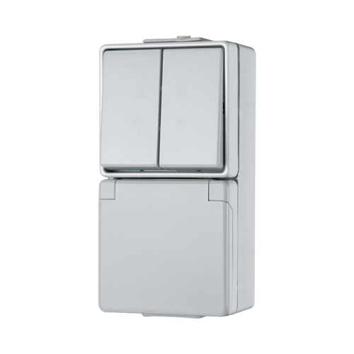 Jung Combinatie serie WG600 wit met R/A - 4011377990340 - 20014904