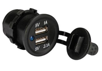 usb inbouwbus 12-24v 2x usb female uit 2100ma - 4020387 - 4020387