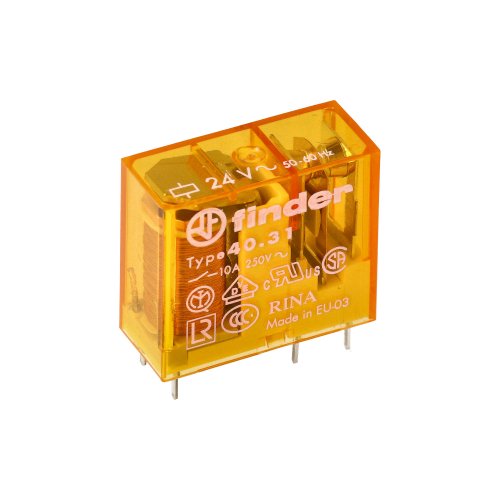 Finder FIN RELAIS 1W 10A 24VAC - 403180240000 1 klein - 20006592