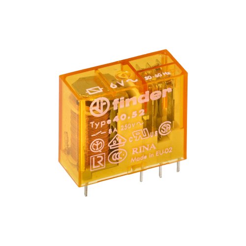 Finder FIN RELAIS 2W 8A 6VAC - 405280060000 1 klein - 20006709