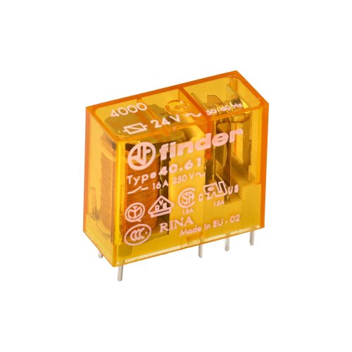 Finder FIN RELAIS 1M 16A 24VAC - 406180244000 1 klein - 20006802