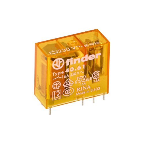 Finder FIN RELAIS 1W 16A 230VAC - 406182300000 1 klein - 20006811
