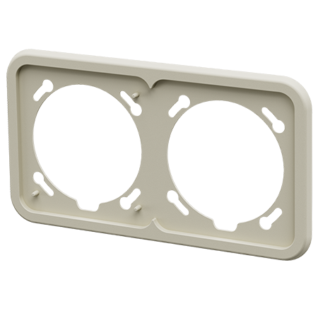 Mennekes Afdekraam voor Cepex 2voudig wit - 41408 3 - 20021961