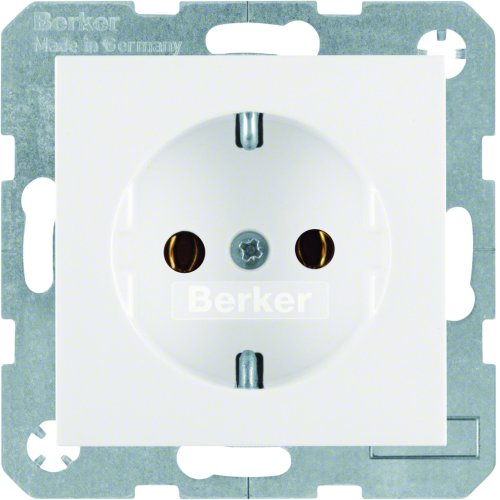 BERKER wcd 1v ra glanzend wit/polar schroef 41438989 - 41438989 - 11004089