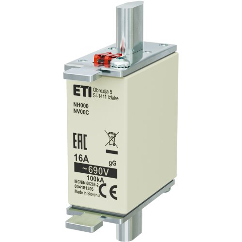 ETI Zekering 690V~ 16A NH00 C gG - 416800305 - 20000234