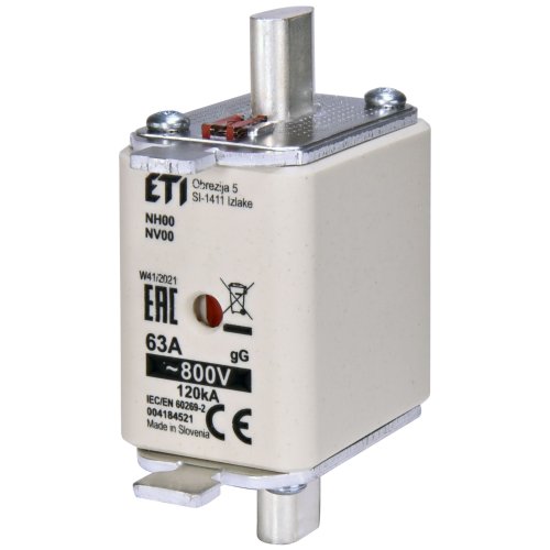 ETI Zekering NH00 gG 20A/800V - 416800603 - 20000263