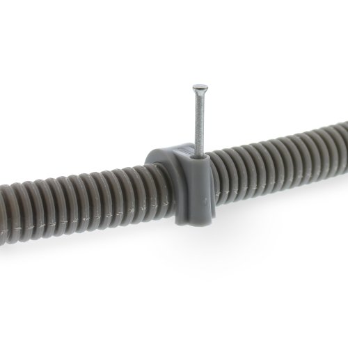 MEPAC Spijkerclip voor flexbuis op hout en in sleuven, 16/19mm, grijs - 421292 3 - 20041597