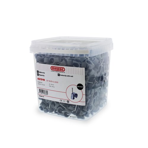 MEPAC Spijkerclip 16/19mm grijs - 600stuks - 421319 - 20041611