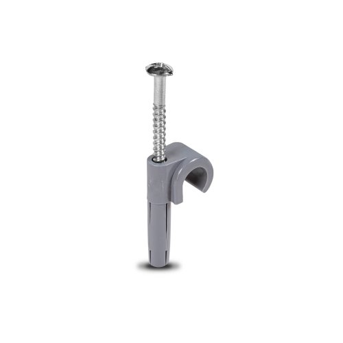 MEPAC Plugclip met schroef 8/10mm grijs - 421463 - 20041630