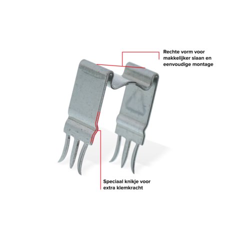 MEPAC 20mm slagbeugel tbv bevestiging (flex)-buis op gips of spaanplaat - 421803 3 - 20041646