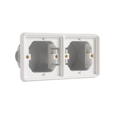 NIKO hydro wit inbouwkader 2x horizontaal 701-75000 - 4290088 - 4290088