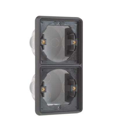 NIKO hydro 2v inbouwkader verticaal zwart 761-74000 - 4290104 - 4290104