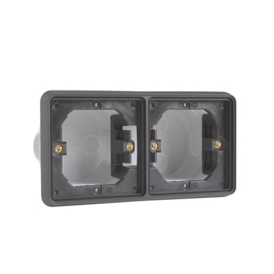 NIKO hydro 2v inbouwkader horizontaal zwart 761-75000 - 4290106 - 4290106