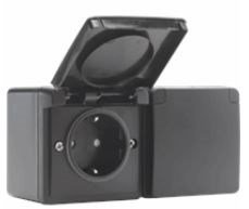 NIKO hydro wcd 2v ra horizontaal zwart 761-37848 - 4290108 - 4290108