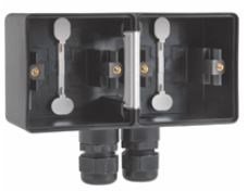 NIKO hydro onderbak 2v 2xm20 wd hor. zwart 761-84852 - 4290110 - 4290110