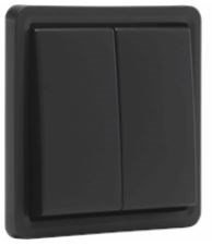 NIKO hydro serieschakelaar zwart 761-31505 - 4290111 - 4290111