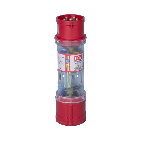 PCE Teststekker 16A 5p 400V 6h rood voor stroommeting - 42e41fed3e04b364775d673a8832944e - 20158402