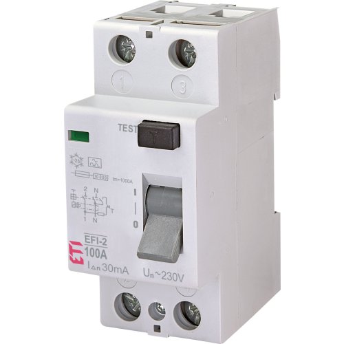 ETI Aardlekschakelaar EFI-2 100A 30mA 2p - 432000016 - 20000618