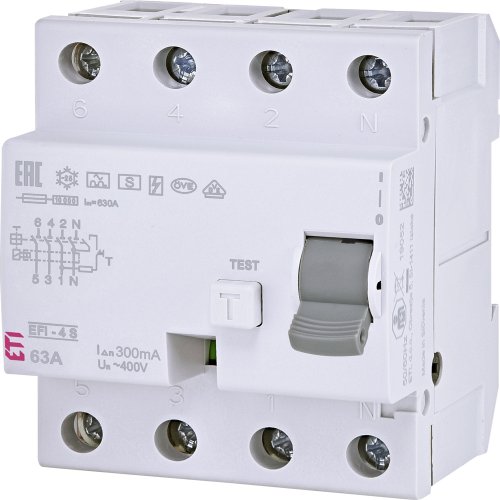 ETI Aardleksch. Sel. EFI-4 63A 300mA 4p - 432000078 - 20000630
