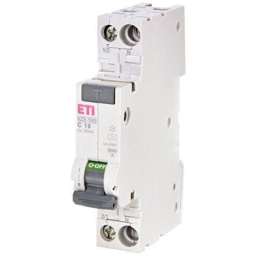 ETI Aardlekautom KZS-1M SO 10A B 30ma 1p+n 2176203 - 432000252 - 20000656