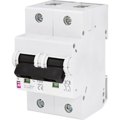 ETIMAT 10 C 100A 3mod. 2p 20kA - 433005122 - 20000718
