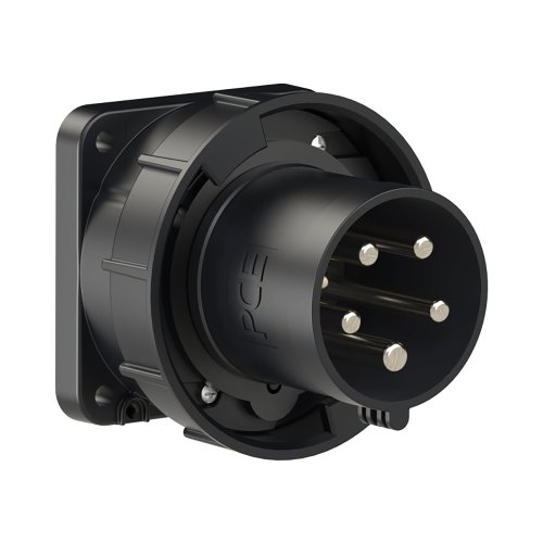 PCE CEE inbouw tcd recht 63A 5p 400V 6h (rood) zwart IP67 toestel - 44690b3f082610ea091020aafd3319b4 - 20158327