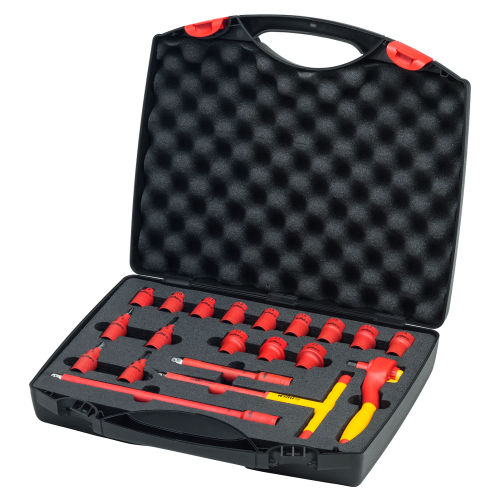 WIHA 3/8" Dopsleutelset met ratel 1000V VDE 7207N, 21-delig - 48c96d46 a86d 43de 9e47 19601a90fcc3 - 20208291