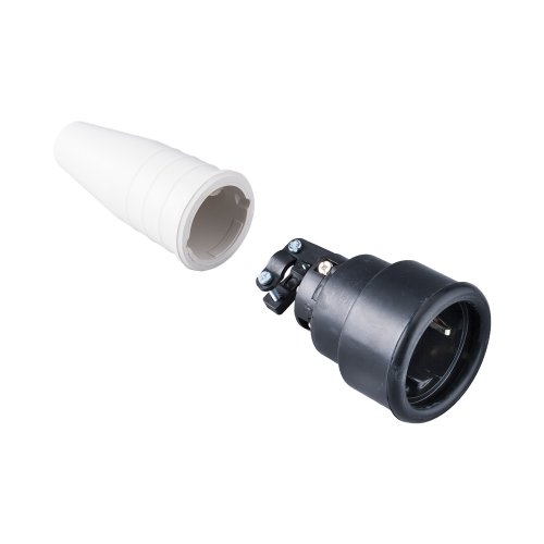Keraf Volrubber koppelcontactstop 16A 250V~ randaarde greep wit - 490d2fdc74fb7ece15252c3c280db9cb - 20157470