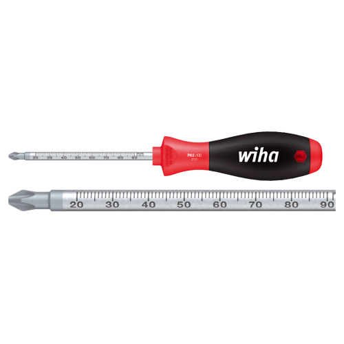 WIHA Kruiskopschroevendraaier SoftFinish ronde schacht schaalverdeling - 4cefb7cd 6cce 4162 a765 edad9abebd8c - 20013686