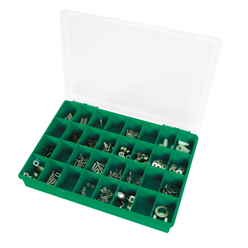 TAYG ass. doos leeg groen 330 x 250 x 54 mm 32 vakken - 5114f81b b421 45f1 9522 83613e0fa56b - 332297
